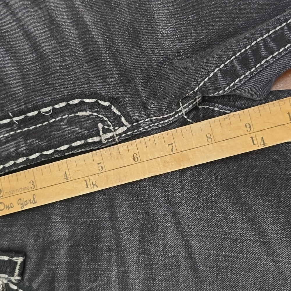 MISS ME Women's 29 X 34 Black Skinny Boot Cut Jeans - Picture 4 of 6